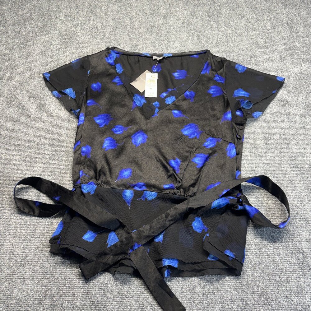 100% Silk Wrap Blouse